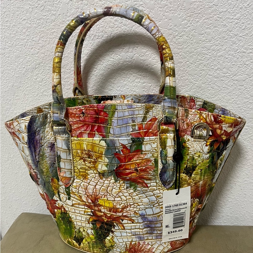 Brahmin Jenny Succulent Bloom Melbourne Tote/Crossbody